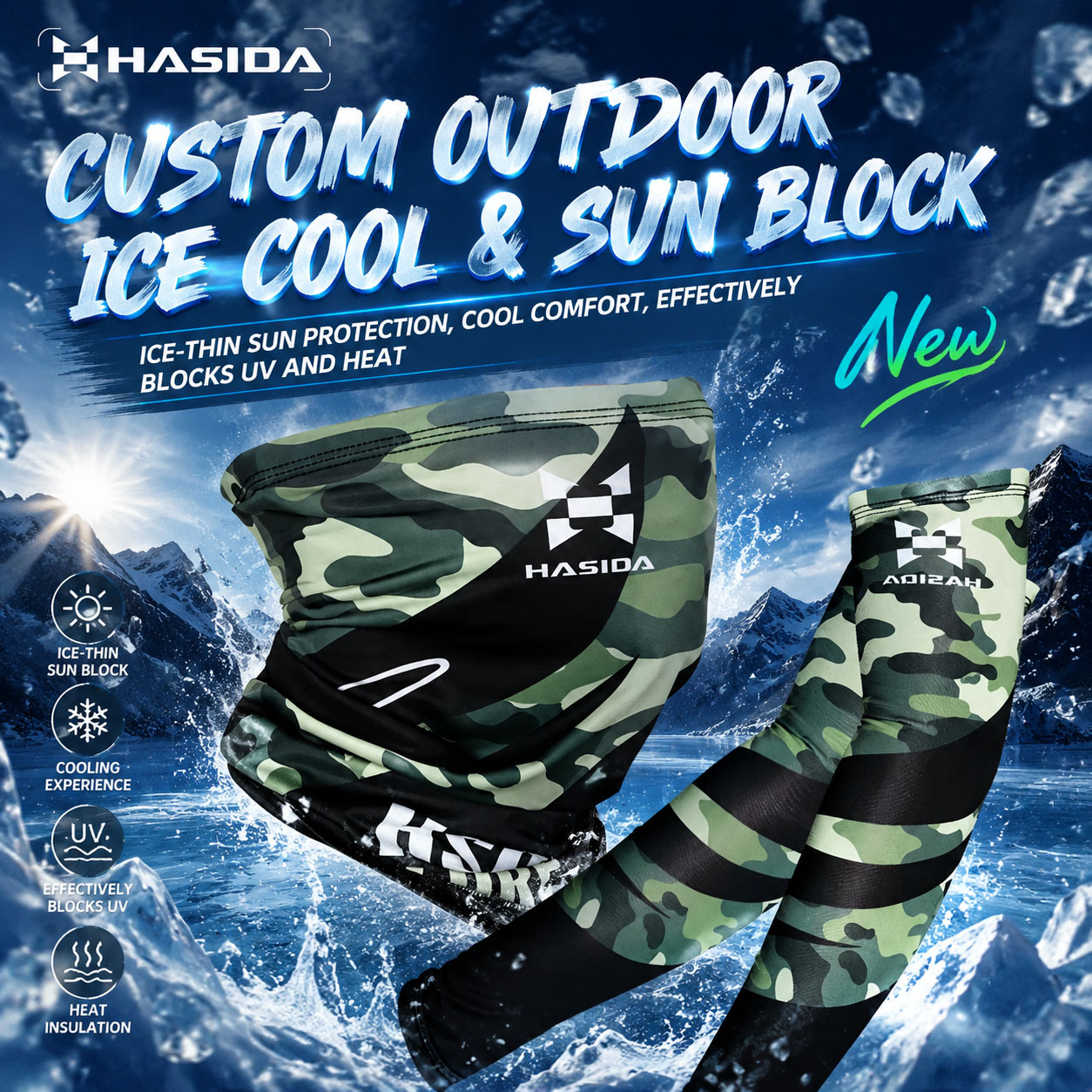 HASIDA 1PC Camouflage Color Br - Spinning Reel ulasan dan harga