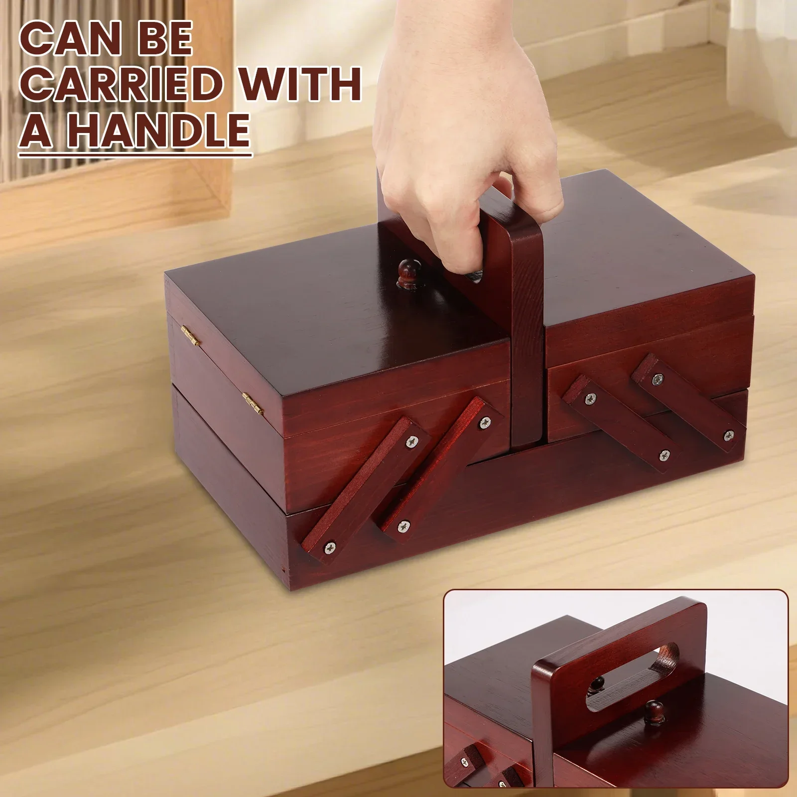 Expandable Sewing Thread Box W - Reel Handle ulasan dan harga